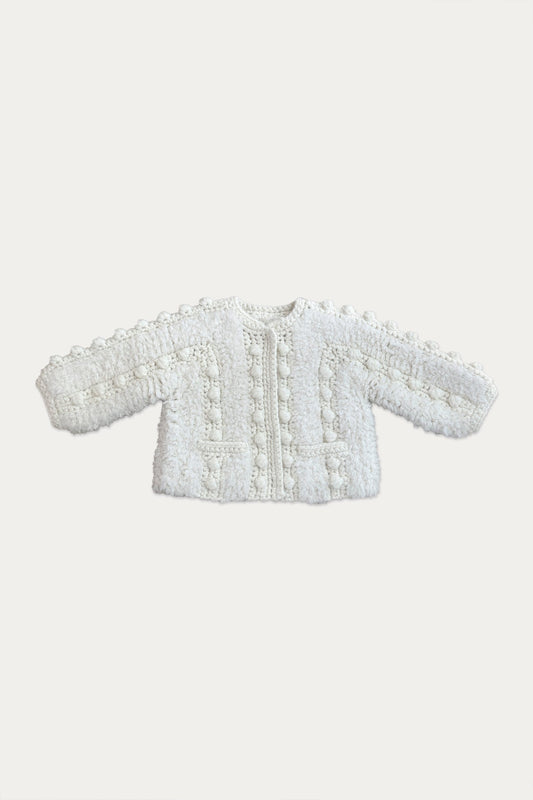 CAMERON KIDS HAND KNIT BUBBLE CARDIGAN