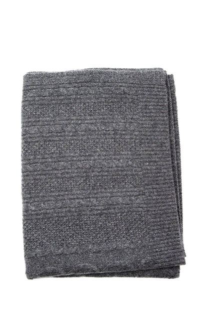 CABLE CASHMERE BABY BLANKET