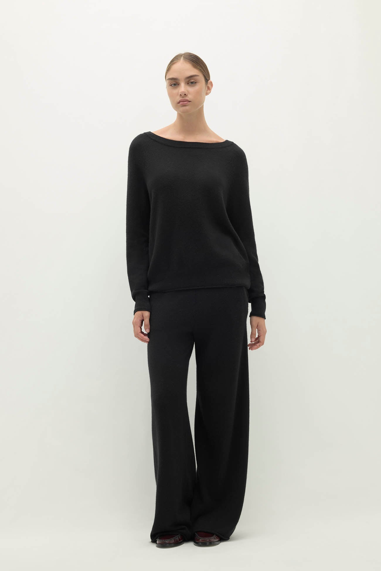 AZALEA CASHMERE OFF THE SHOULDER SWEATER