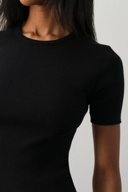 AMEY COTTON CASHMERE CREWNECK TEE