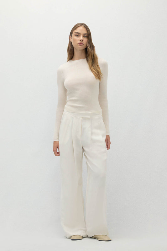 AMBER CASHMERE CREWNECK