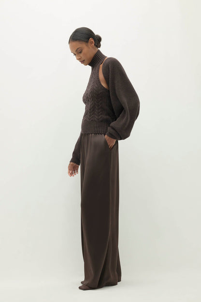 ANTOINETTE RIBBED CASHMERE SHRUG