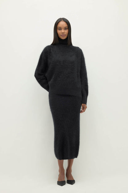 ETHEL BRUSHED CASHMERE TURTLENECK SWEATER