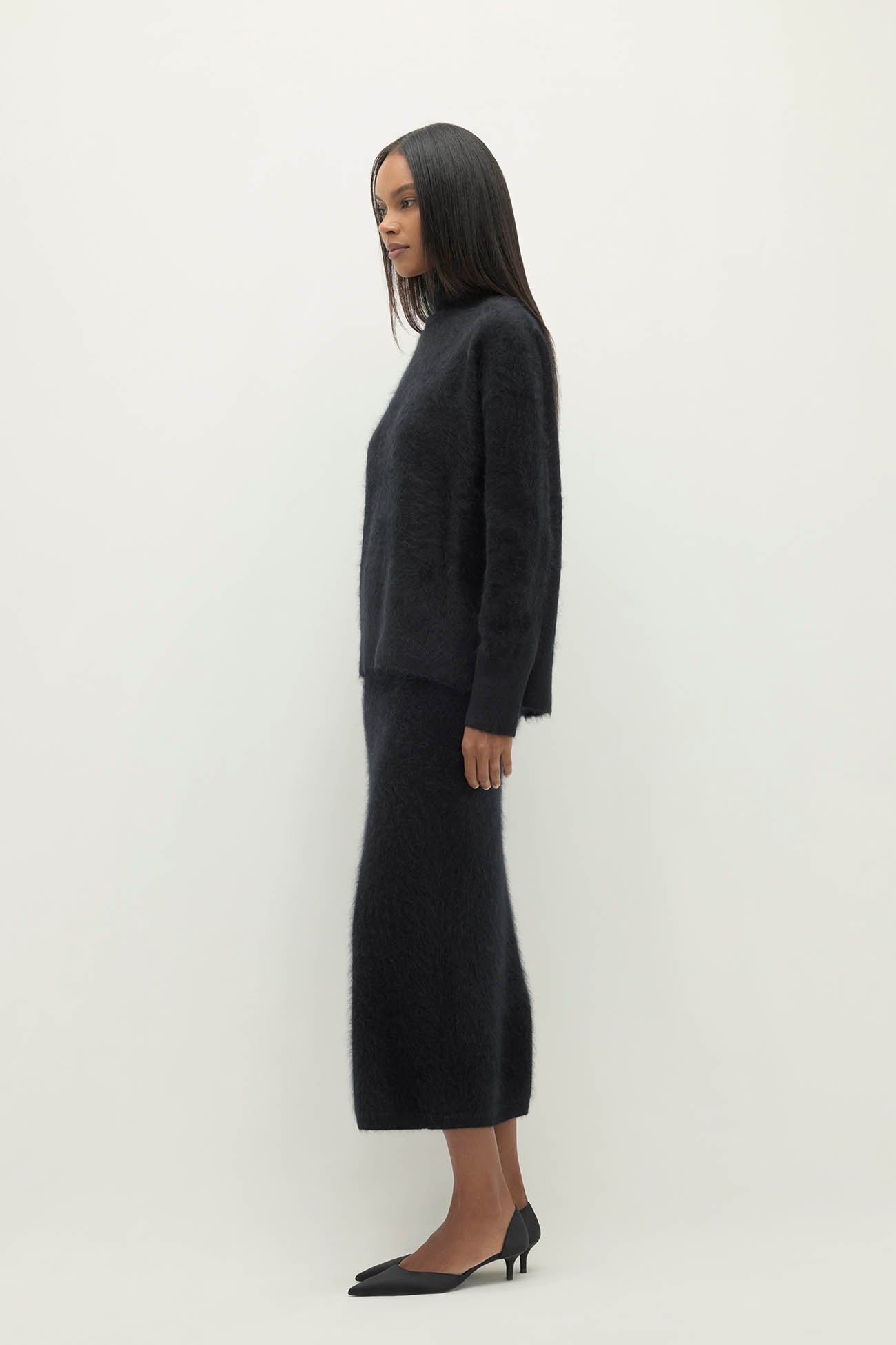 ETHEL BRUSHED CASHMERE TURTLENECK SWEATER