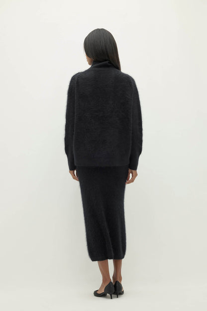 ETHEL BRUSHED CASHMERE TURTLENECK SWEATER