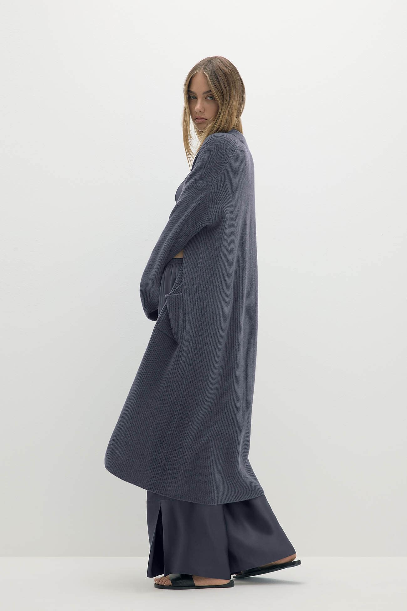 ALISE LONGLINE CASHMERE CARDIGAN