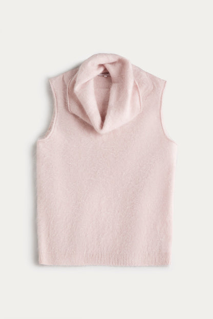 CHIARA SLEEVELESS TURTLENECK SWEATER
