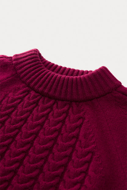 BAILEY CABLEKNIT MOCK NECK