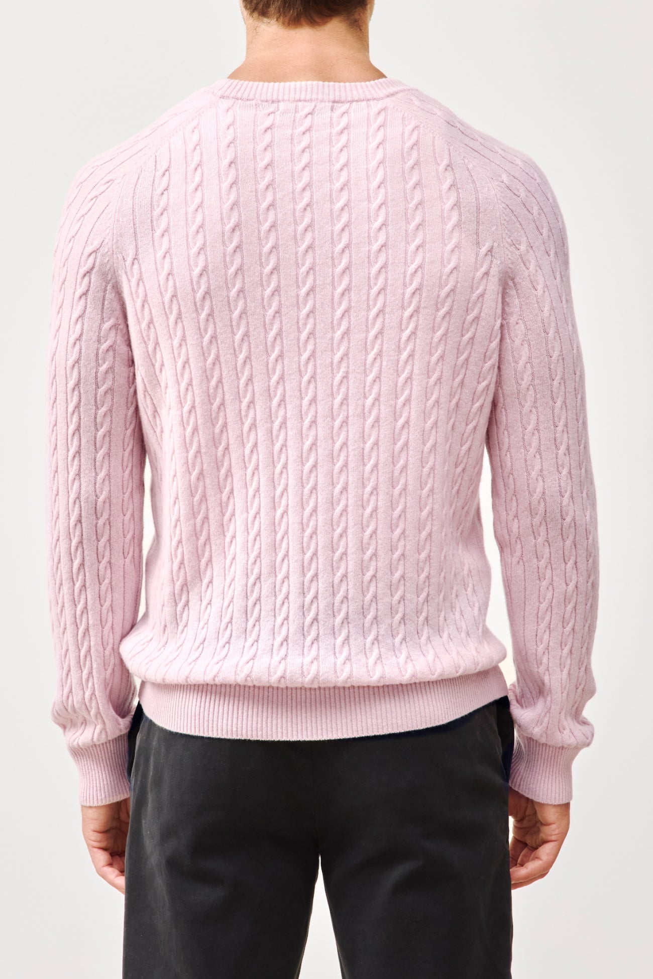 BRADFORD CASHMERE CABLE KNIT CREWNECK