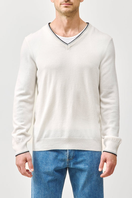 ALDEN CASHMERE V-NECK SWEATER