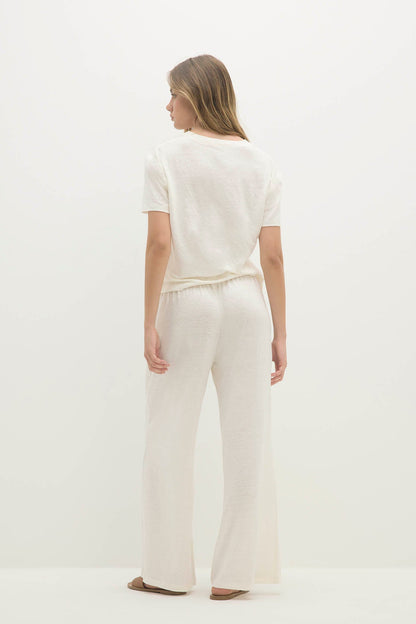 DEVIN LINEN WIDE LEG PANTS